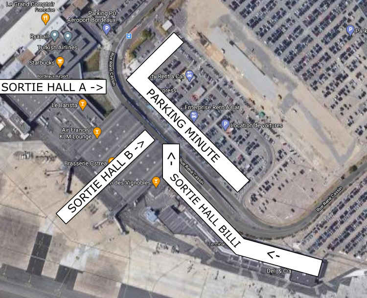 Vtc Bordeaux - Réservation de chauffeur - Aéroport de Bordeaux Mérignac
